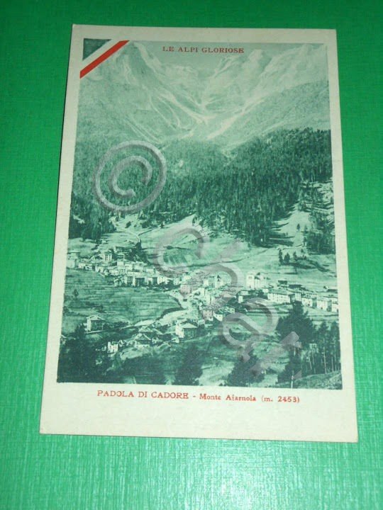 Cartolina Padola di Cadore - Monte Aiarnola - Panorama 1920 …