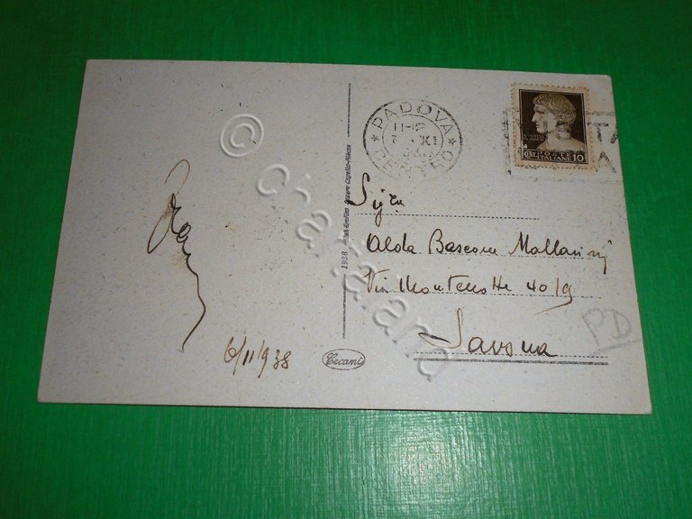 Cartolina Padova - Fiera del Prodotto Italiano 1938.