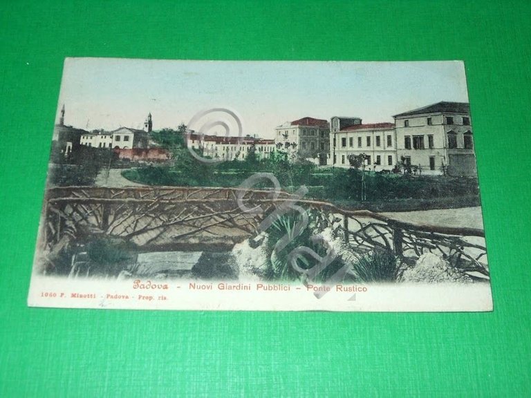 Cartolina Padova - Nuovi Giardini Pubblici - Ponte Rustico - …