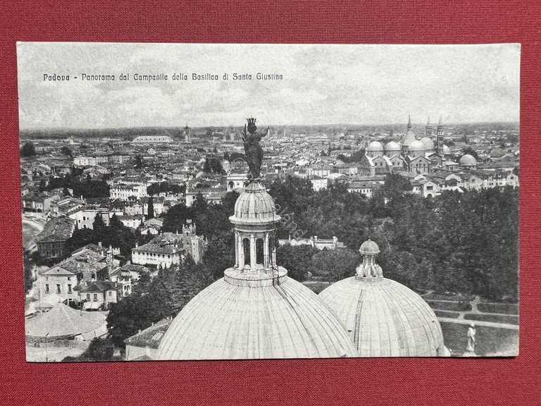 Cartolina Padova - Panorama dal Campanile della Basilica di Santa …