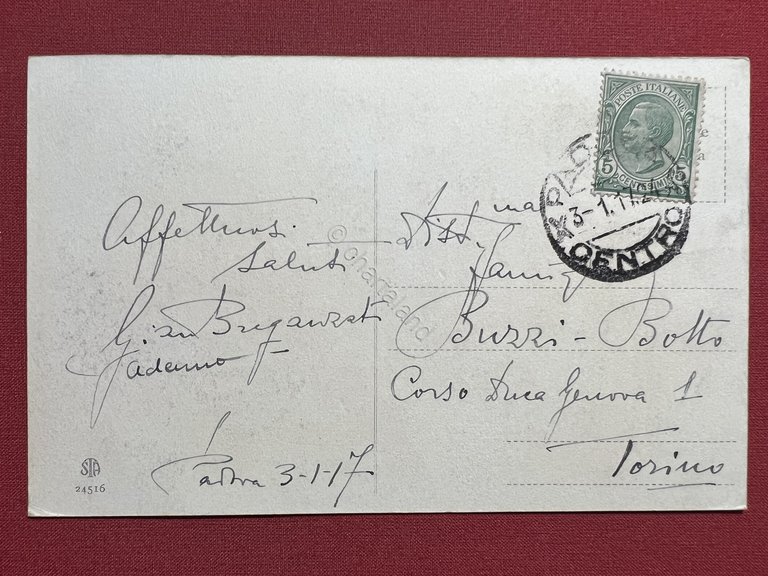 Cartolina Padova - Panorama dal Campanile della Basilica di Santa …