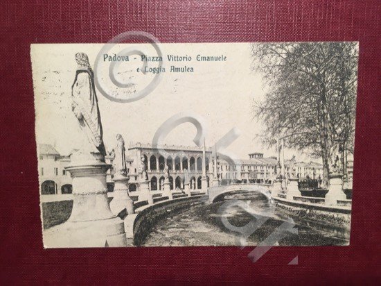 Cartolina Padova - Piazza Vittorio Emanuele e Loggia Amulea - …