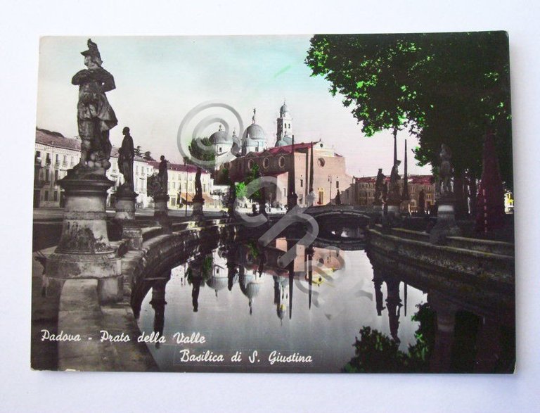 Cartolina Padova - Prato della Valle 1955 ca