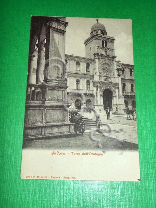 Cartolina Padova - Torre dell' Orologio 1910 ca.