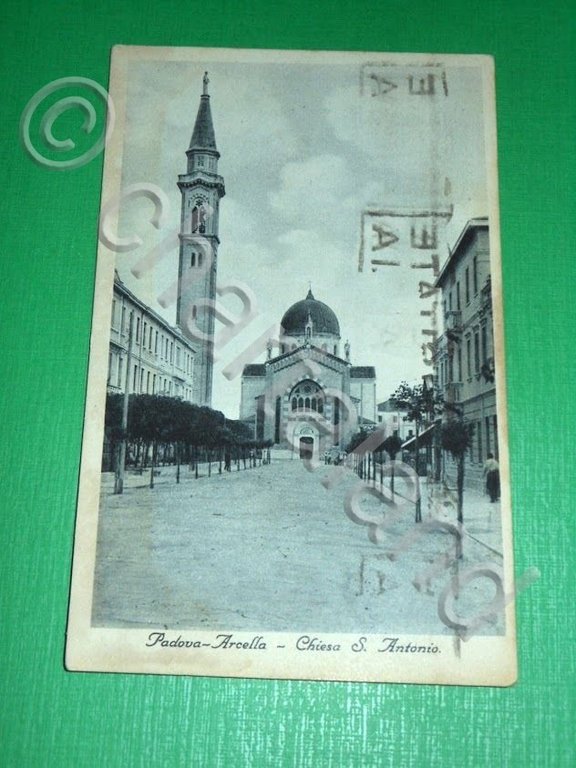 Cartolina Padova Arcella - Chiesa S. Antonio 1940