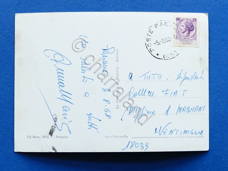 Cartolina Paesana - Panorama - 1968.