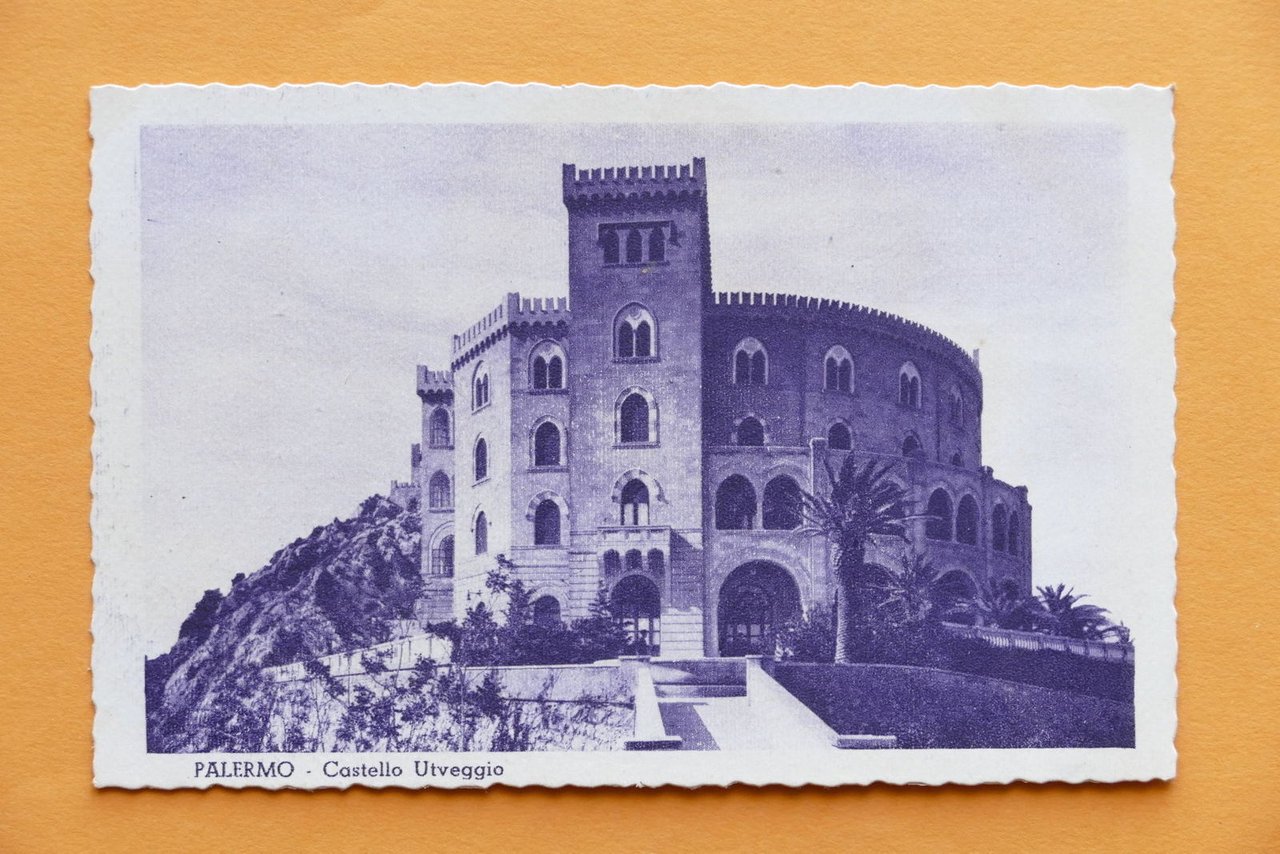 Cartolina Palermo - Castello Utveggio - 1930 ca..