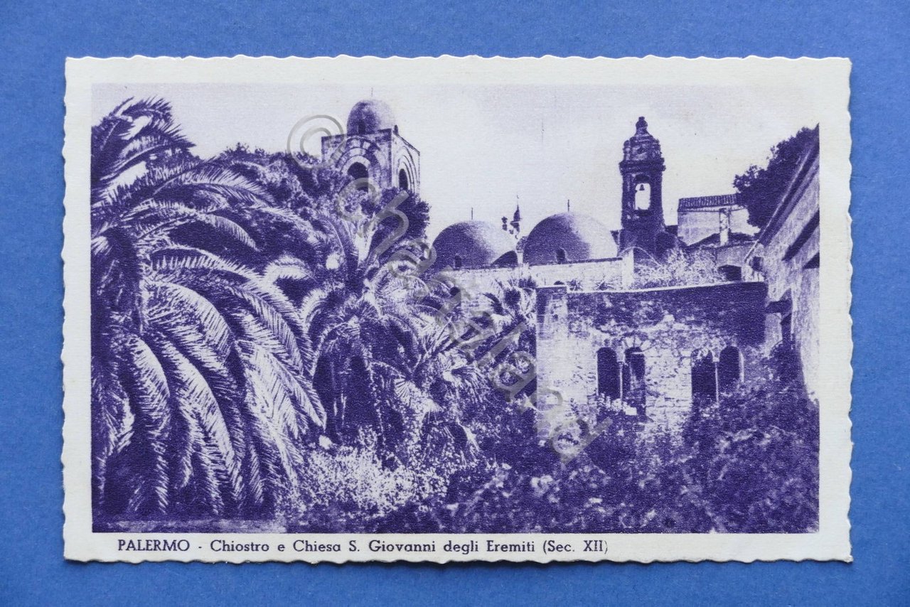 Cartolina Palermo - Chiostro e Chiesa di S. Giovanni degli …