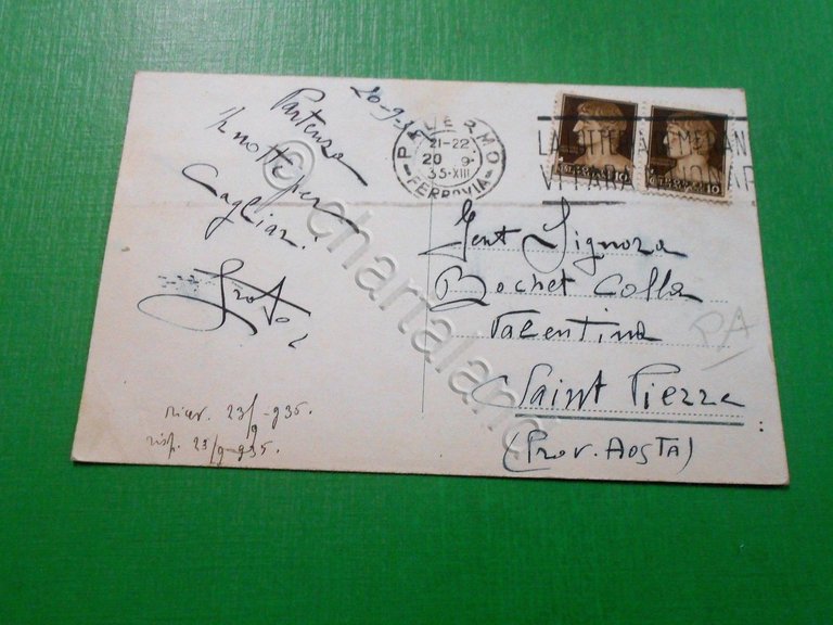 Cartolina Palermo - Fontana Pretoria 1935.