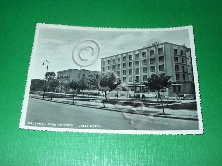 Cartolina Palermo - Foro Umberto I - Jolly Hotel 1956