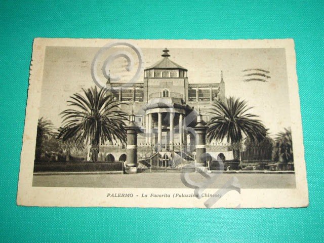 Cartolina Palermo - La Favorita (Palazzina Cinese) 1933