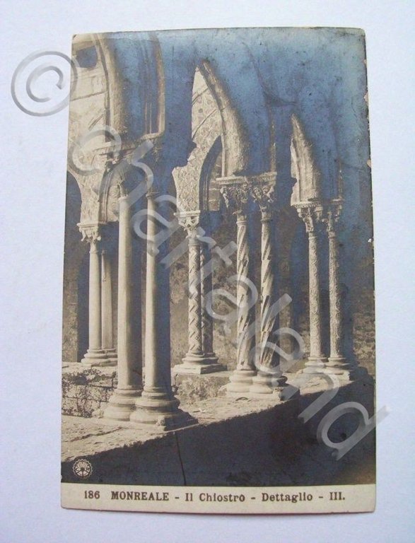 Cartolina Palermo - Monreale - Il Chiostro 1940 ca