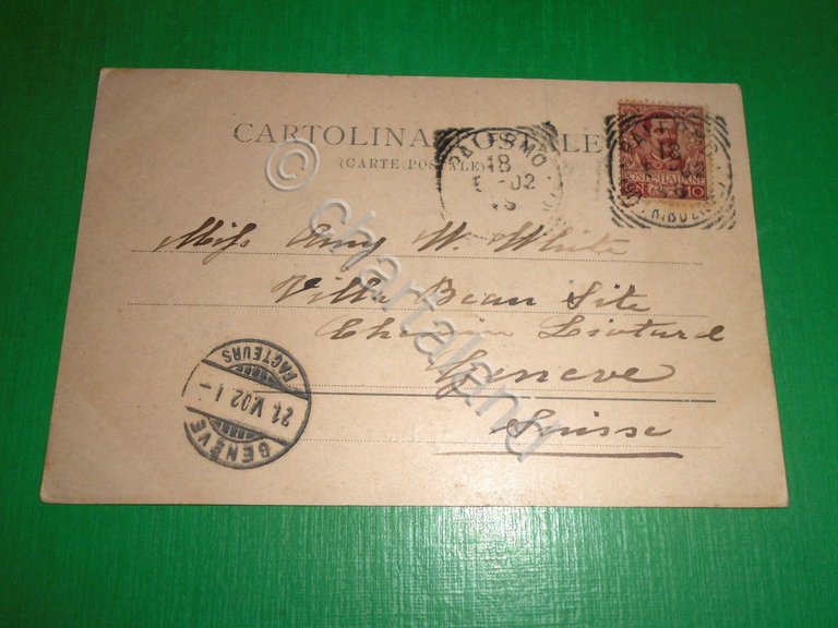 Cartolina Palermo - Teatro Massimo 1902.