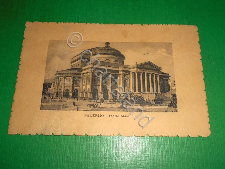 Cartolina Palermo - Teatro Massimo 1913