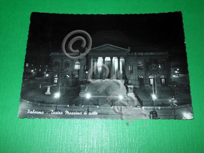 Cartolina Palermo - Teatro Massimo 1959