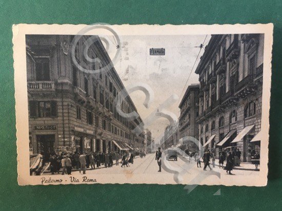 Cartolina Palermo - Via Roma - 1940