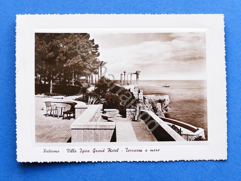 Cartolina Palermo - Villa Igiea Grand Hotel - Terrazze a …
