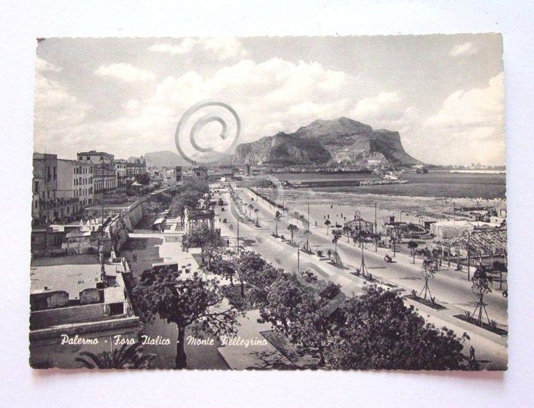 Cartolina Palermo Foro Italico e Monte Pellegrino 1963 | Immagine Gallery 2