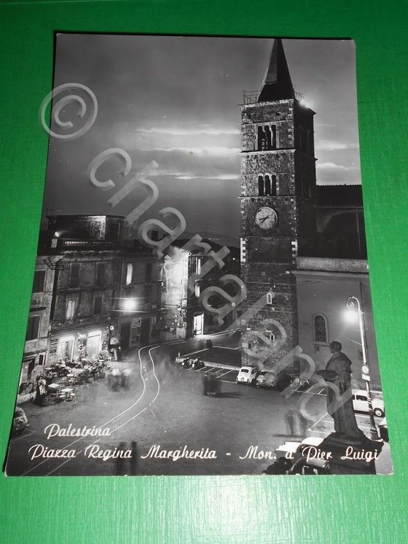 Cartolina Palestrina - Piazza Regina Margherita - Mon. a Pier …