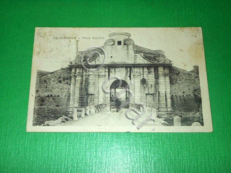 Cartolina Palmanova - Porta Aquileia 1916.
