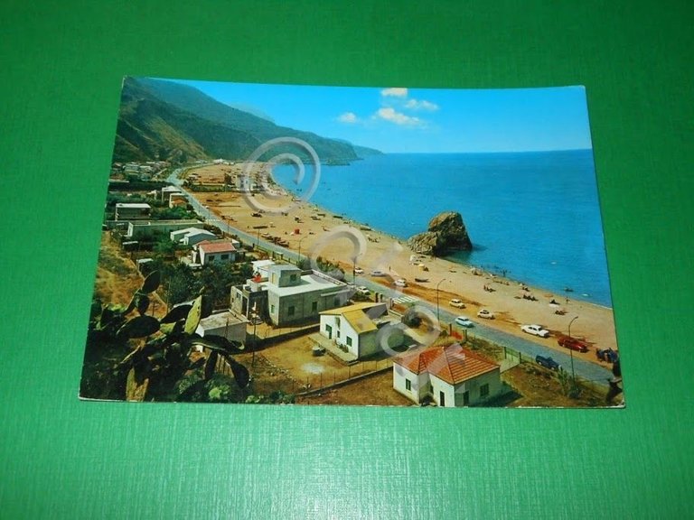 Cartolina Palmi - Spiaggia Tannara 1960 ca