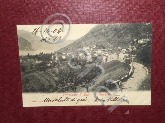 Cartolina Panorama d'Anfo - Vallesabbia - 1904