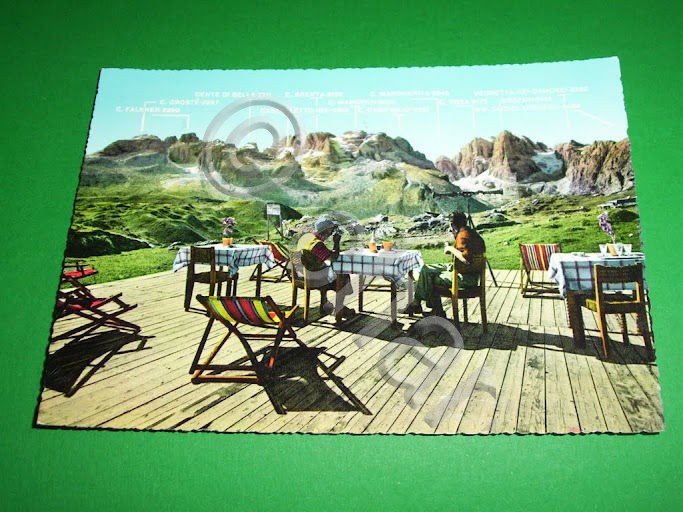 Cartolina Panorama delle Dolomiti di Brenta 1967