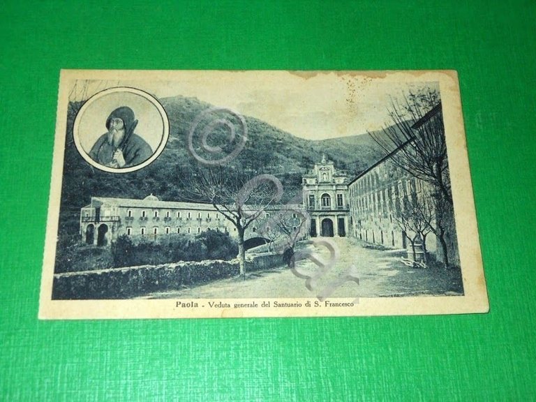 Cartolina Paola - Veduta generale del Santuario di S. Francesco …