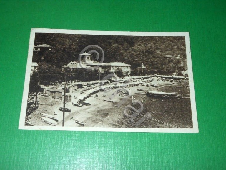 Cartolina Paraggi - La spiaggia 1939