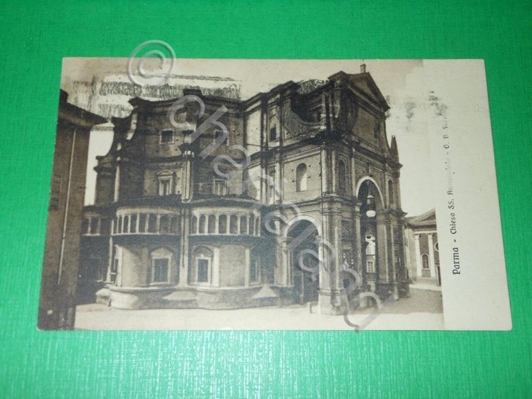 Cartolina Parma - Chiesa S.S. Annunziata 1932