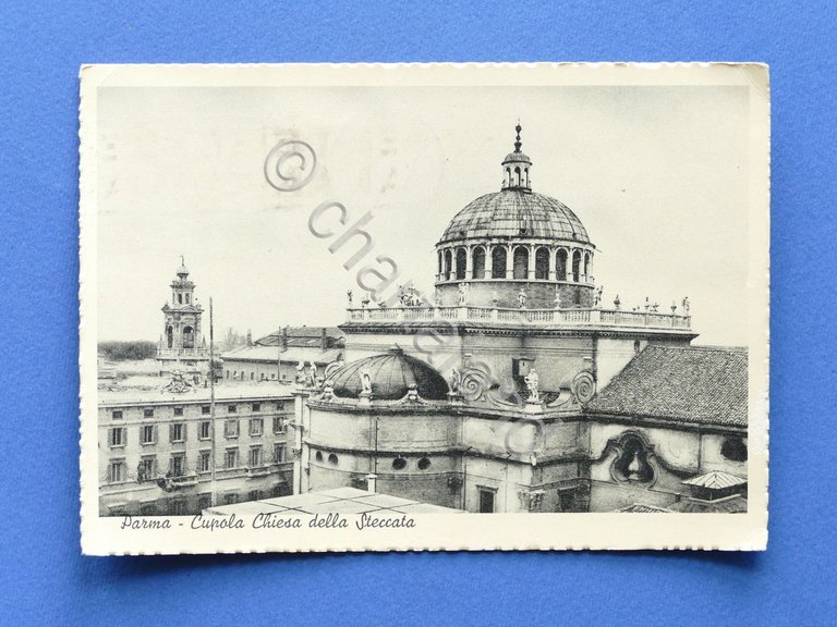 Cartolina Parma - Cupola Chiesa della Steccata - 1939