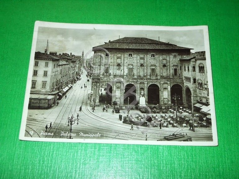 Cartolina Parma - Palazzo Municipale 1949