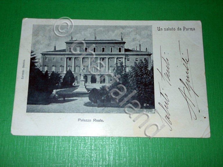 Cartolina Parma - Palazzo Reale 1903