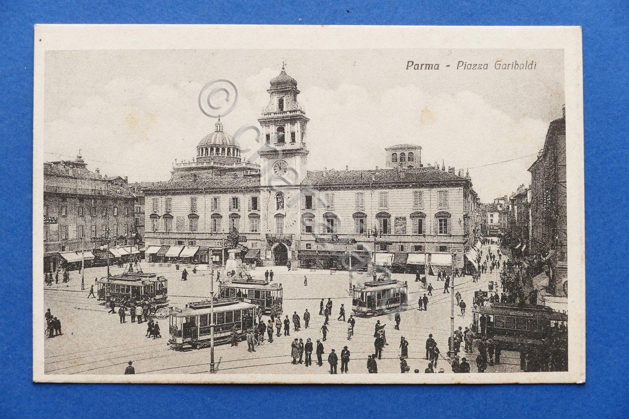 Cartolina Parma - Piazza Garibaldi - 1920 ca.