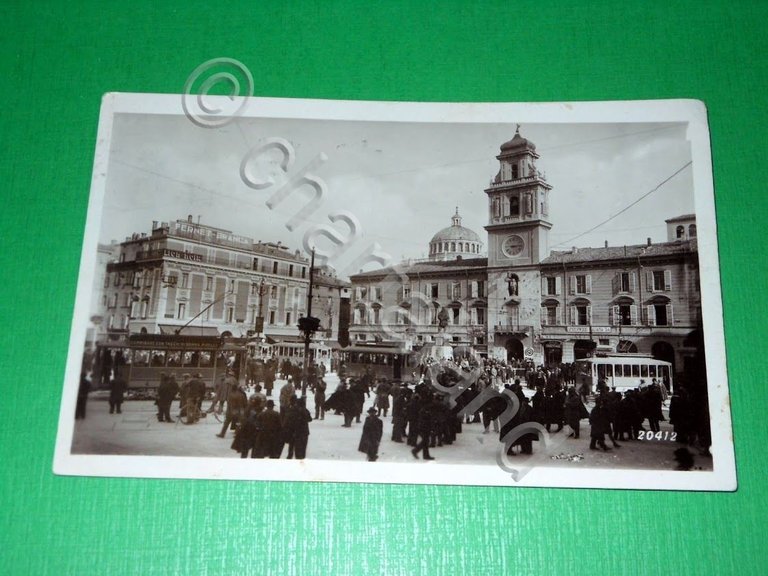 Cartolina Parma - Piazza Garibaldi 1935