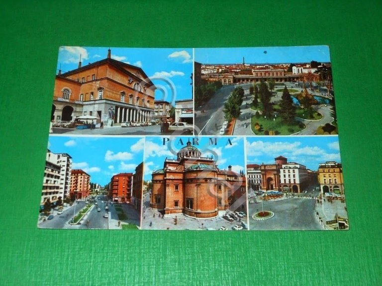 Cartolina Parma - Vedute diverse 1965.