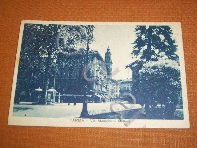 Cartolina Parma - Via Macedonio Melloni 1937