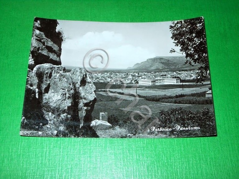 Cartolina Partinico - Panorama 1956.