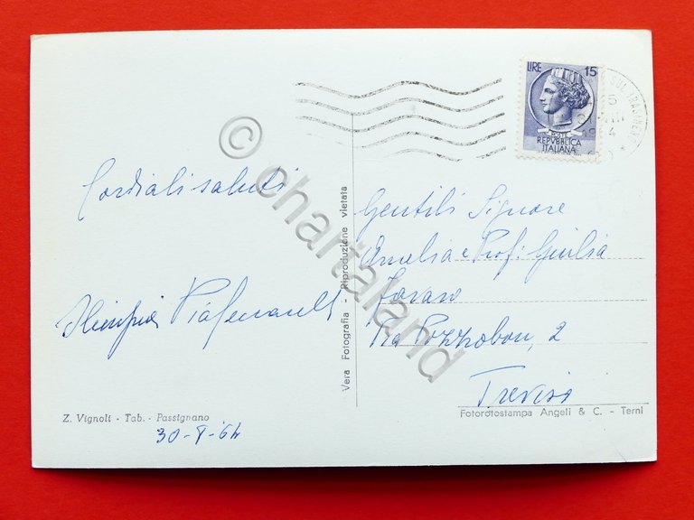 Cartolina Passignano sul Trasimeno - Il Castello dal Lago - …