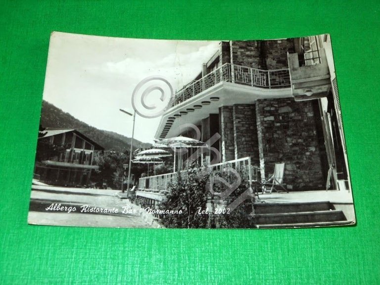 Cartolina Passo Brallo - Albergo Ristorante Normanno 1955 ca.