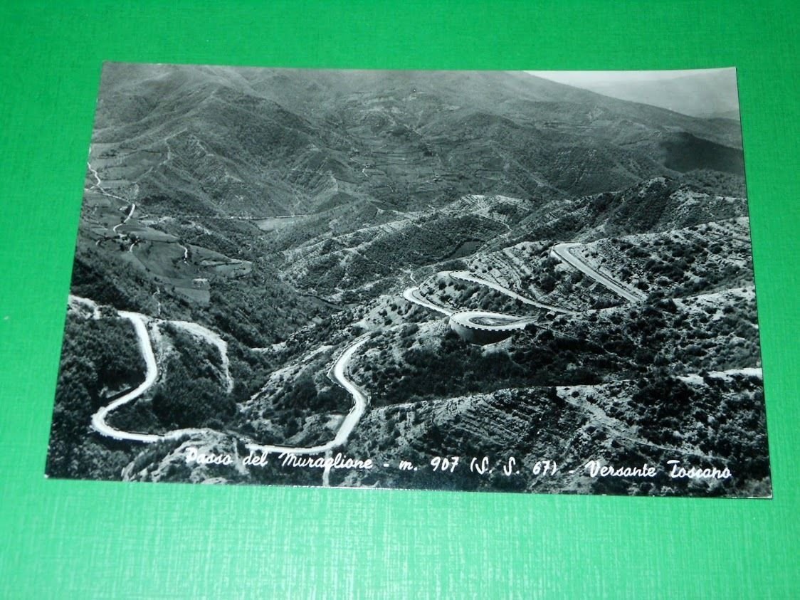 Cartolina Passo del Muraglione - Versante Toscano 1960.