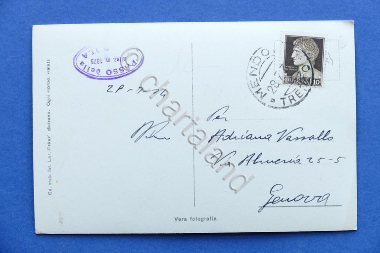 Cartolina Passo della Mendola - Hotel Pensione Caldaro - 1934.