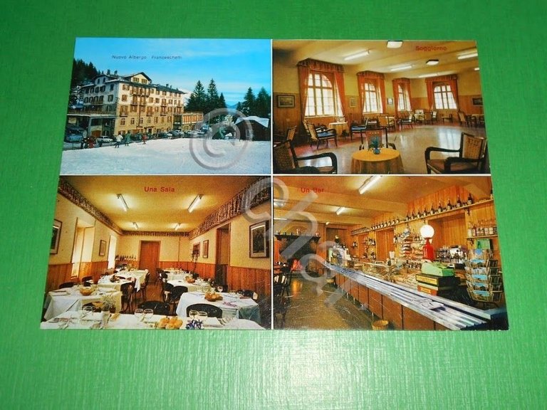 Cartolina Passo della Presolana - Nuovo Albergo Franceschetti 1970 ca