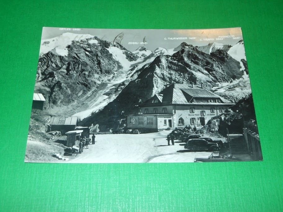 Cartolina Passo dello Stelvio - Albergo - Particolare 1962.