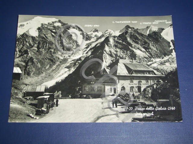 Cartolina Passo dello Stelvio - Albergo Passo dello Stelvio 1955