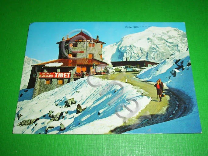 Cartolina Passo dello Stelvio - Rifugio Tibet 1978
