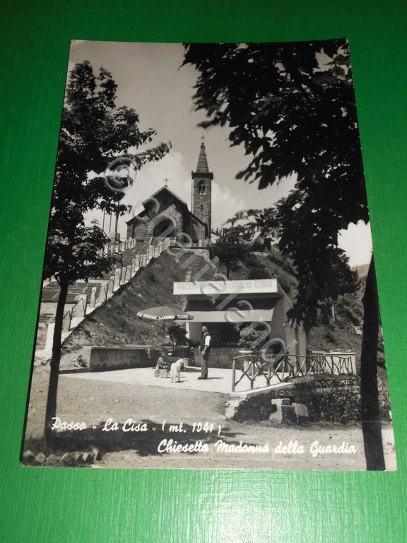 Cartolina Passo La Cisa - Chiesetta Madonna della Guardia 1963.