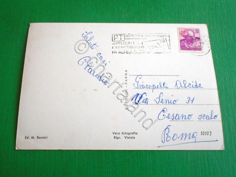 Cartolina Passo La Cisa - Chiesetta Madonna della Guardia 1963.