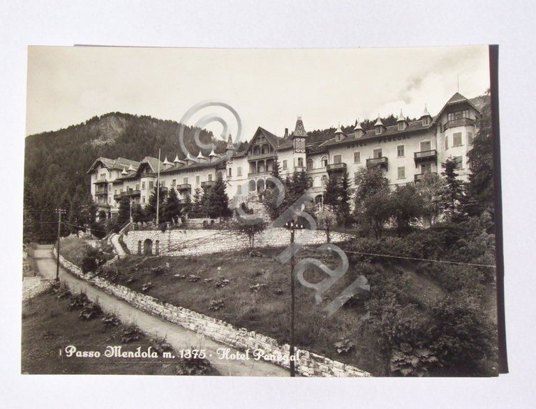 Cartolina Passo Mendola - Hotel Penegal 1955 ca
