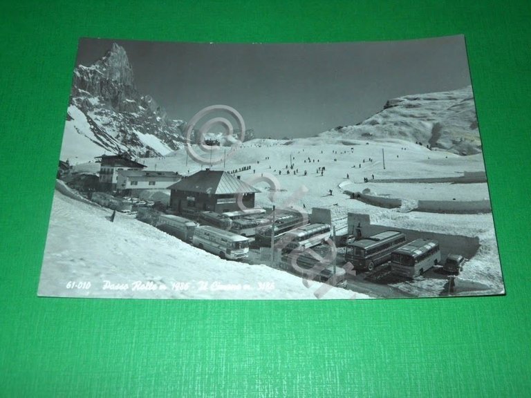 Cartolina Passo Rolle - Il Cimone 1965.
